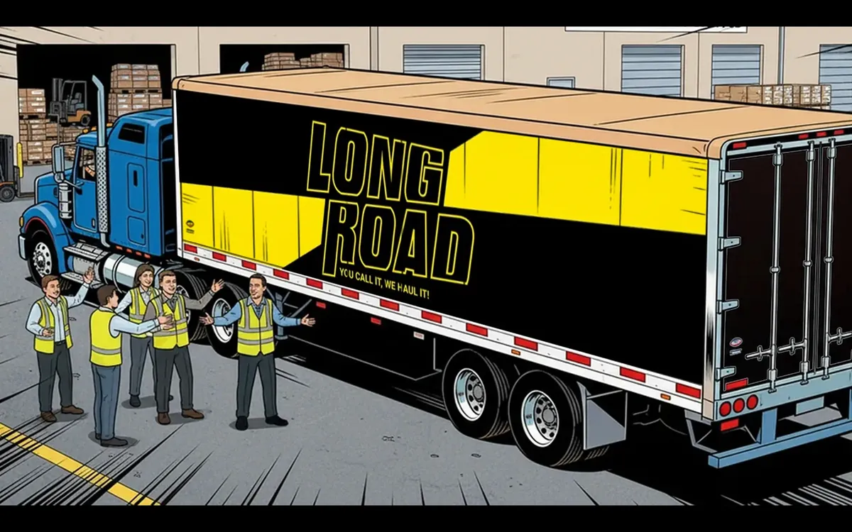 Long Road truck on the open road